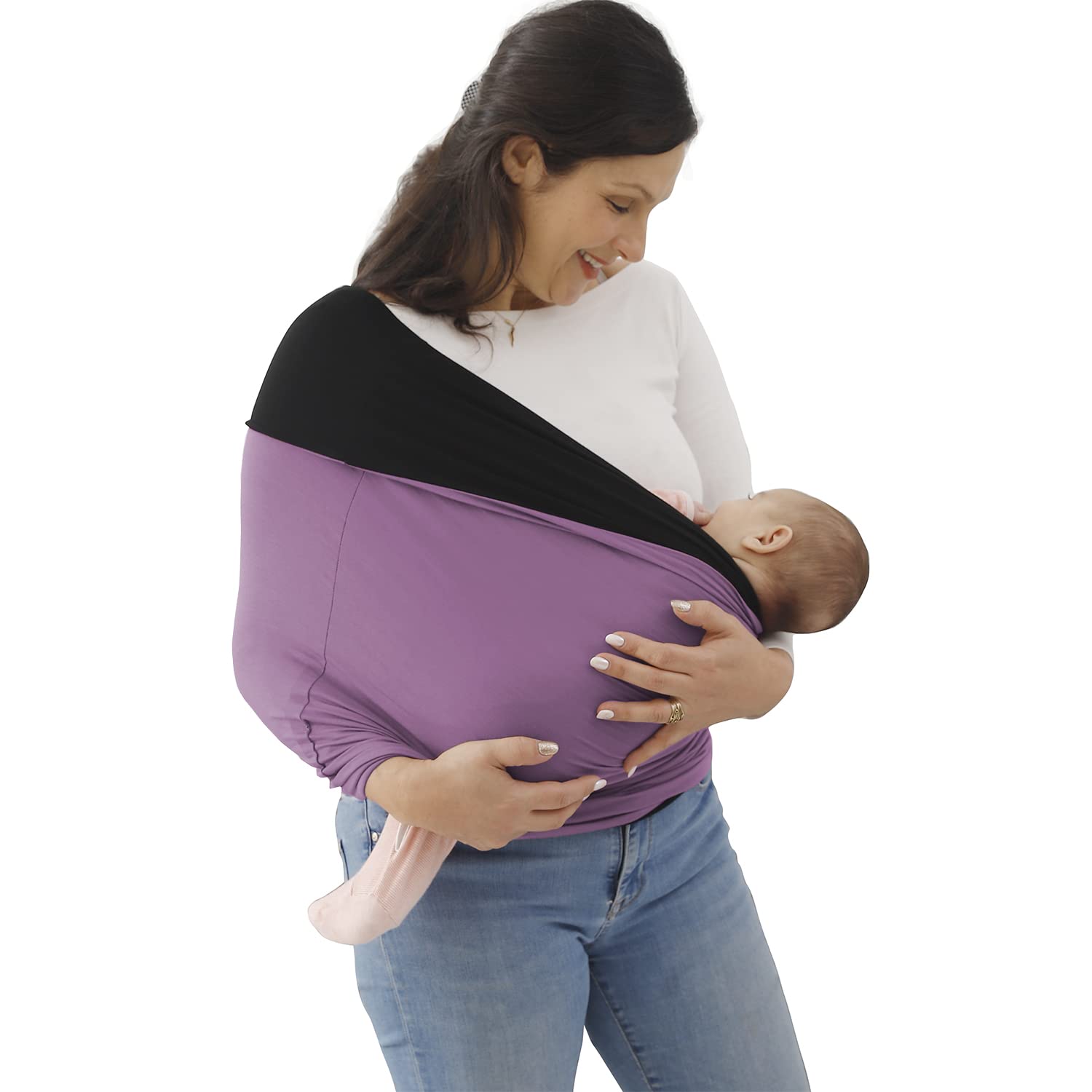 Kloovete baby wrap soft fabric closeup shows cozy, skin-friendly material for bonding.