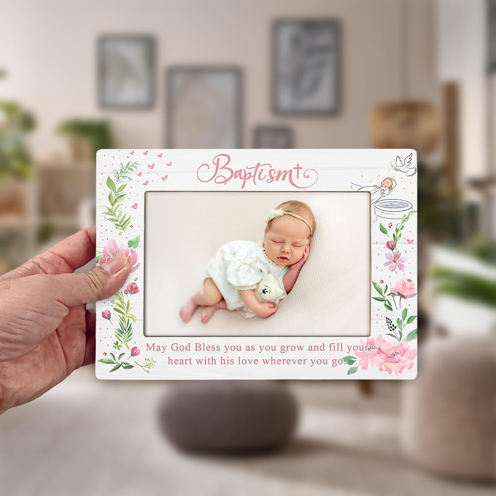 KLYTINK baptism frame table display ready for living room or nursery.