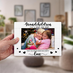 KLYTINK grandparents frame features a fashionable design with durable wood materials.