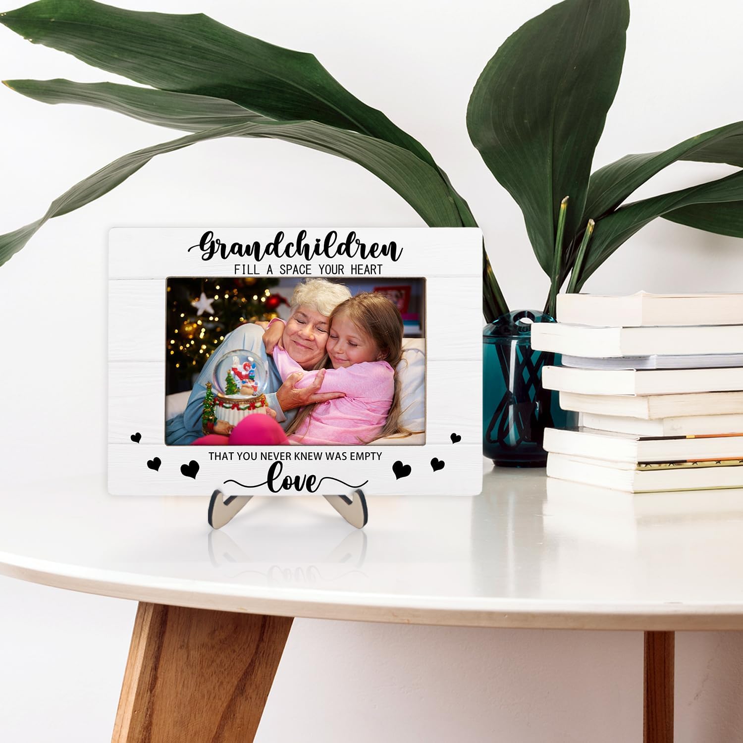 KLYTINK grandparents frame on table display for a desk or shelf setup.