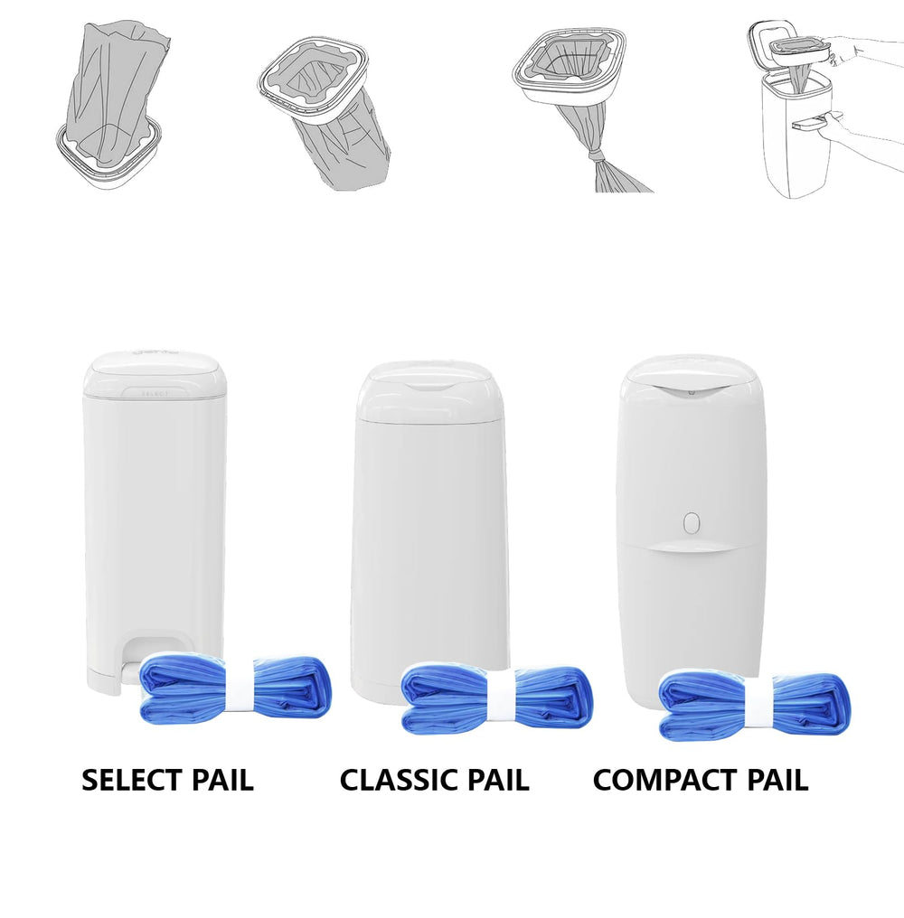 KMAOMALL refill pack shows nine packs for cost-saving diaper disposal