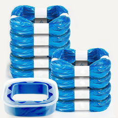 KMKMVV 9-pack diaper pail refills bundle ready for compact storage and easy replacement.