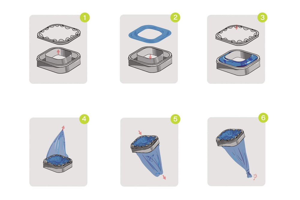 KMKMVV easy-assembly guide printed in package helps caregivers.
