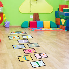 KMOTASUO numbers colors learning decal supports early math and color skills.