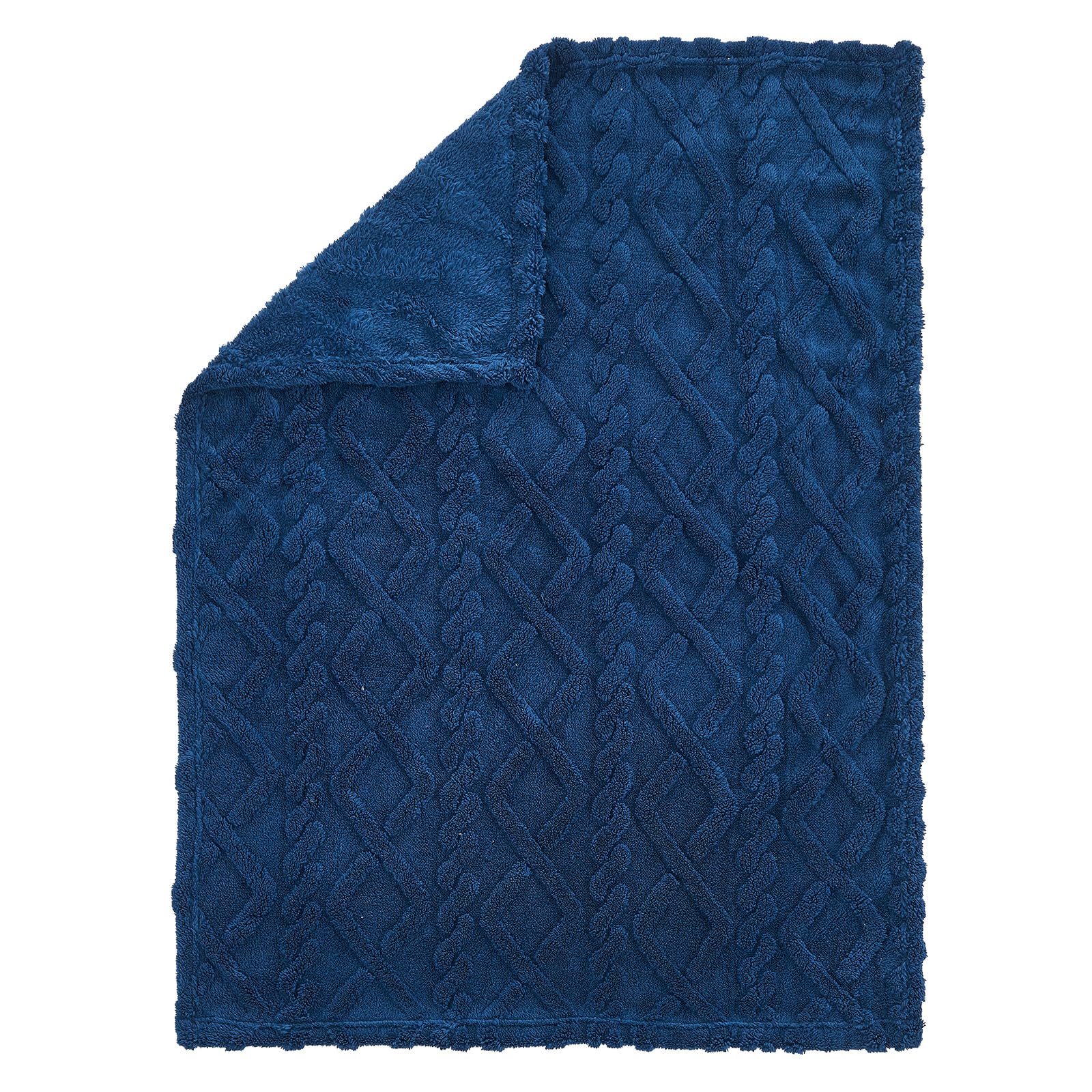 KMUSET Kids blue blanket soft-touch fabric invites gentle snuggles and relaxed playtime.