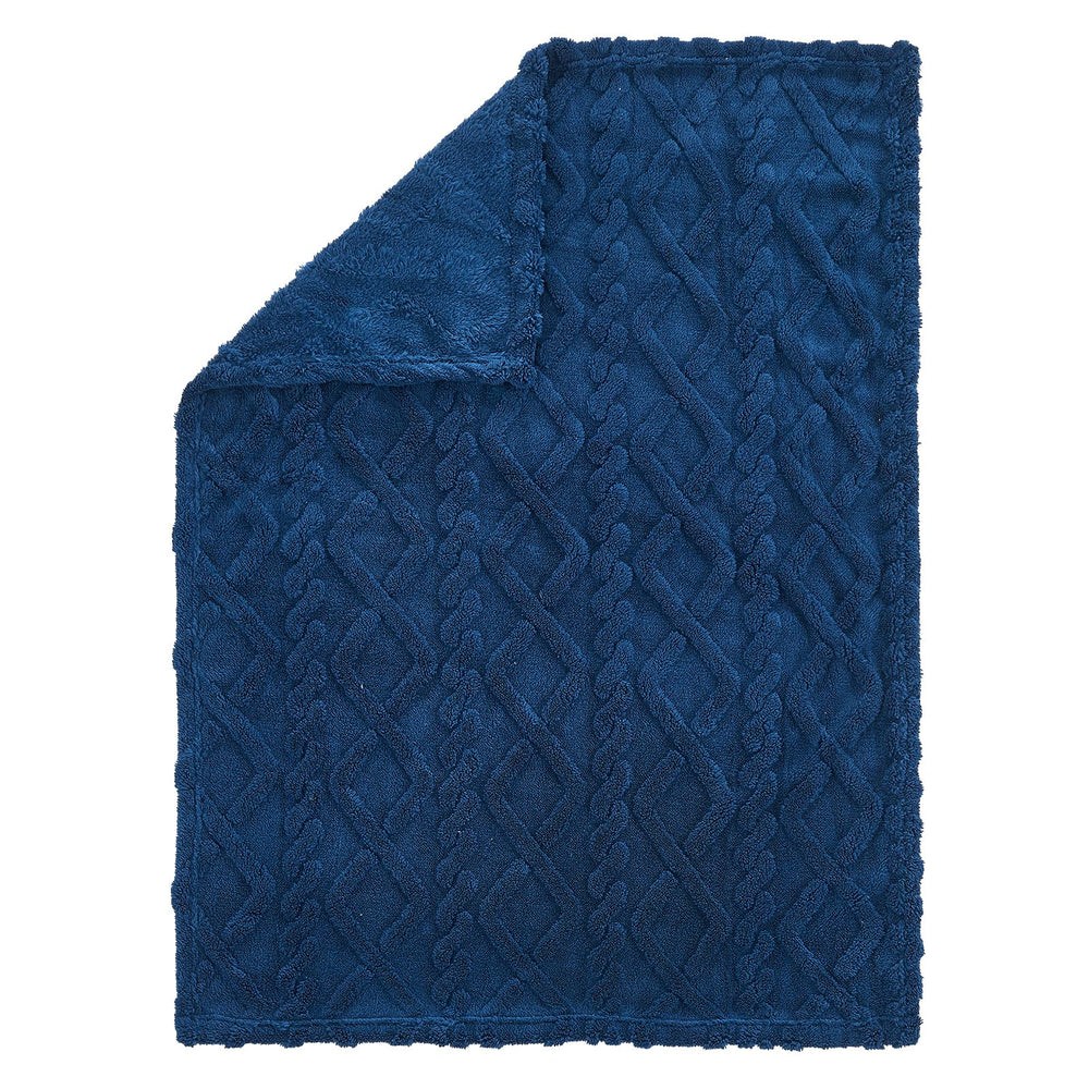 KMUSET Kids blue blanket soft-touch fabric invites gentle snuggles and relaxed playtime.