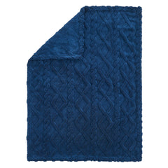 KMUSET Kids blue blanket soft-touch fabric invites gentle snuggles and relaxed playtime.