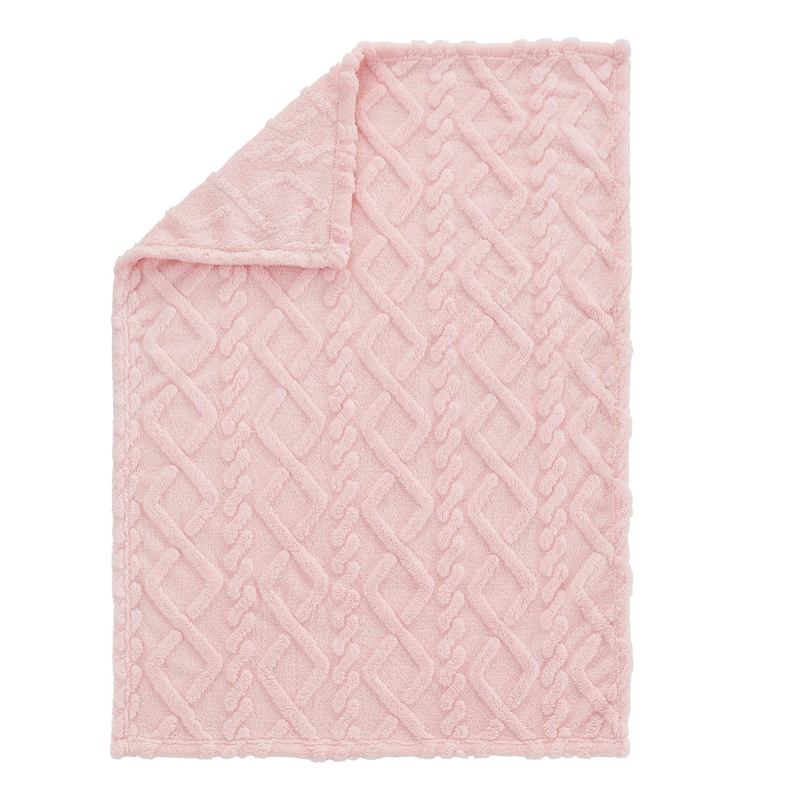 KMUSET Kids Pink Blanket wrapped around a child for cozy movie nights.