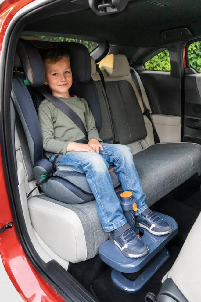 KneeGuard Kids footrest folded design saves space when not in use.