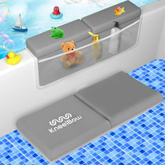 Kneelbow bath kneeler on tub edge cushions knees during bath time