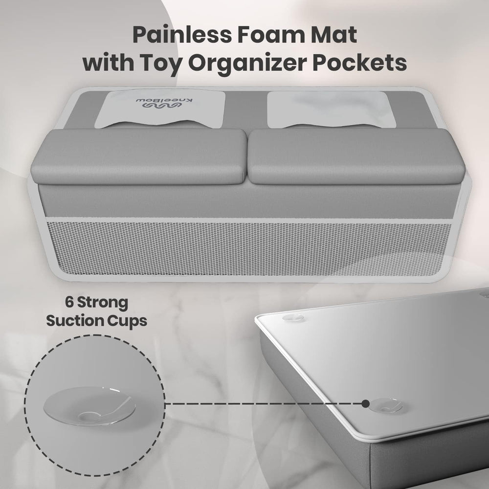 Kneelbow non-slip foam base prevents slipping during bath time