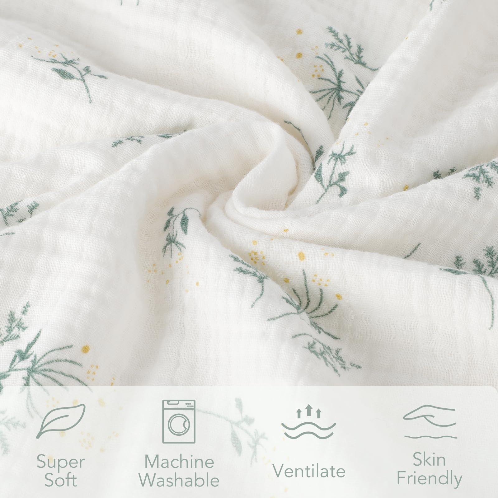 Knirose 30x41 inch swaddle size info, generous wrap option.