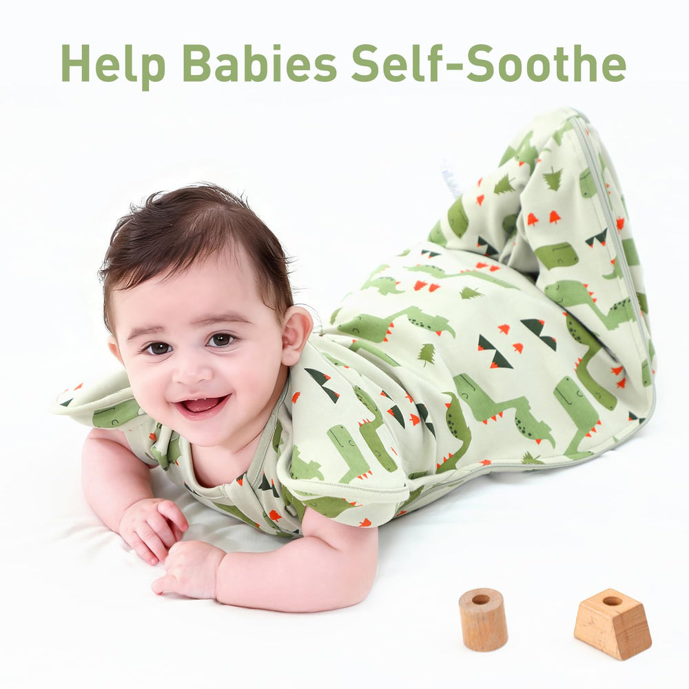 Knirose 4-way stretch cotton-elastane moves with baby.