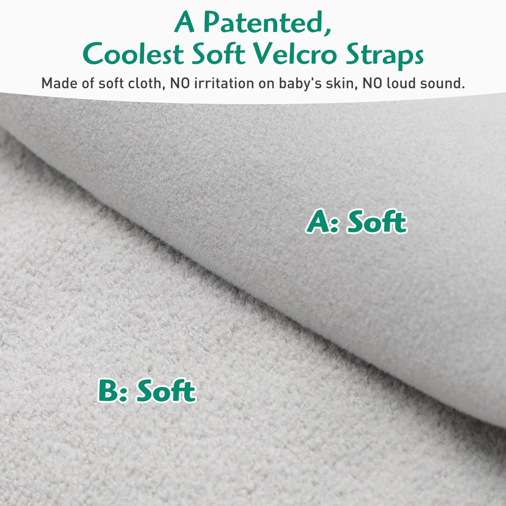 Knirose anti-roll diaper changing pad wipes pocket keeps wipes within reach.