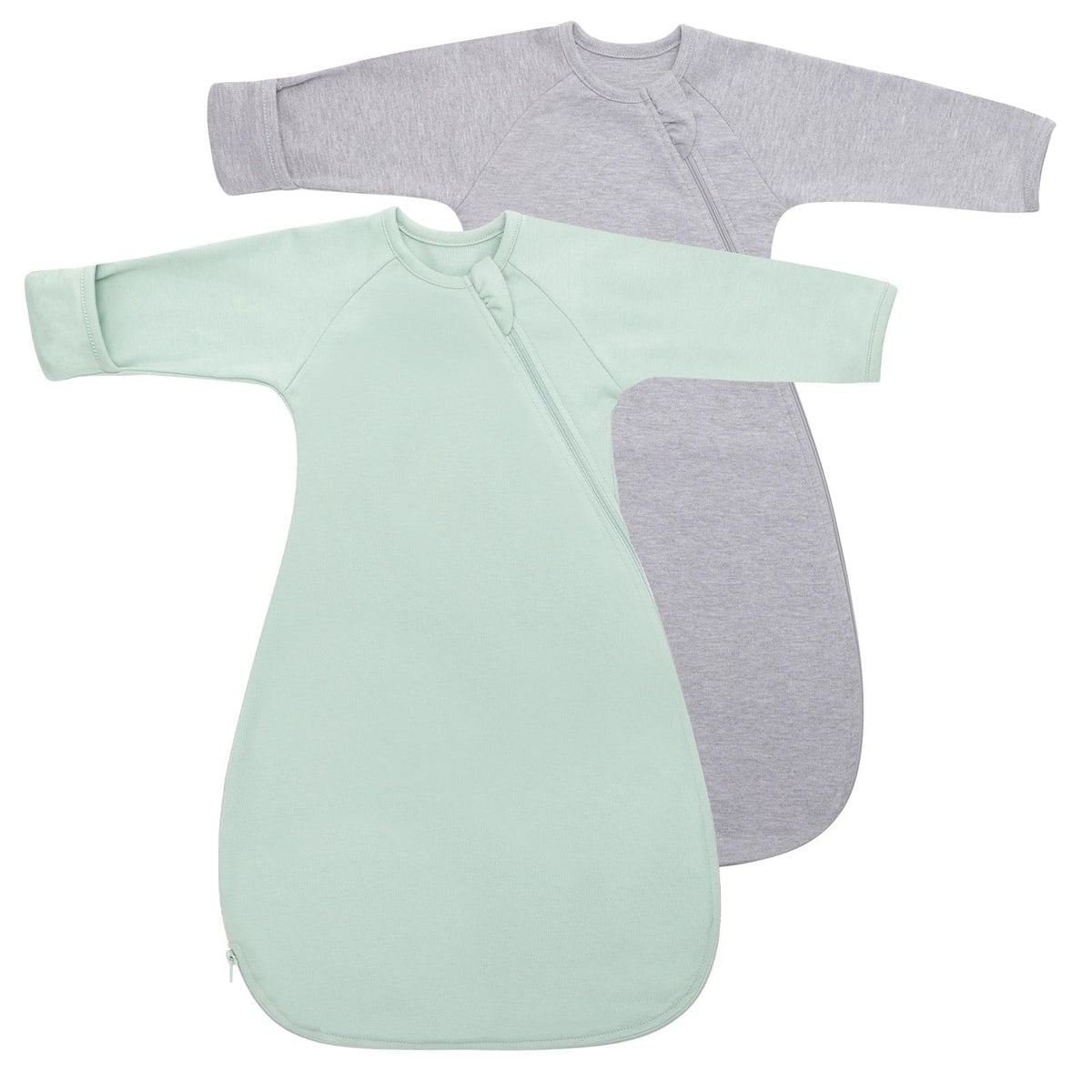 Knirose Baby Swaddle Sack with arms-up sleeves promotes secure, comfortable sleep.