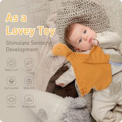 Knirose security blanket in stroller scene highlights on-the-go calm