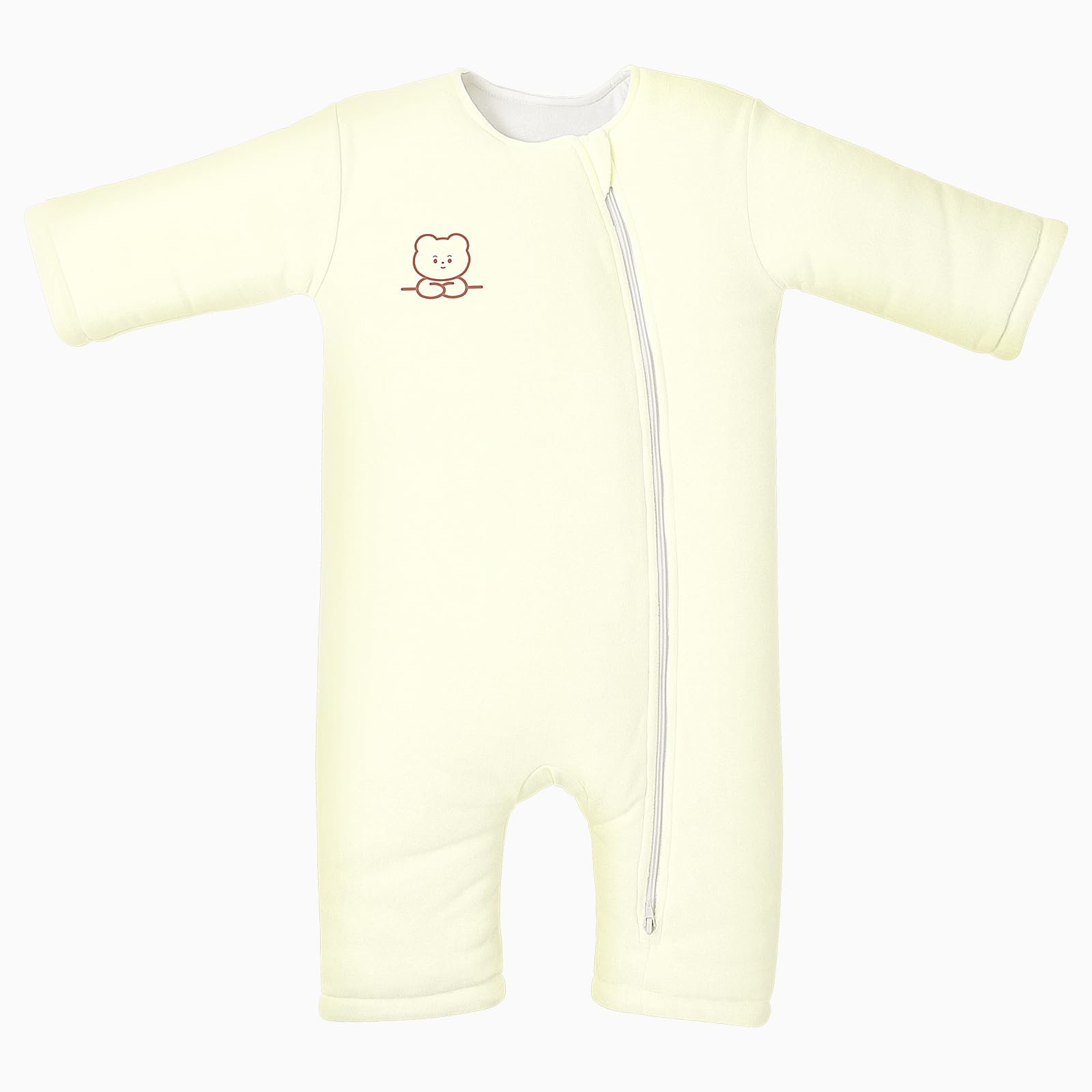 Knirose sleep sack front view with snug fit for calmer naps