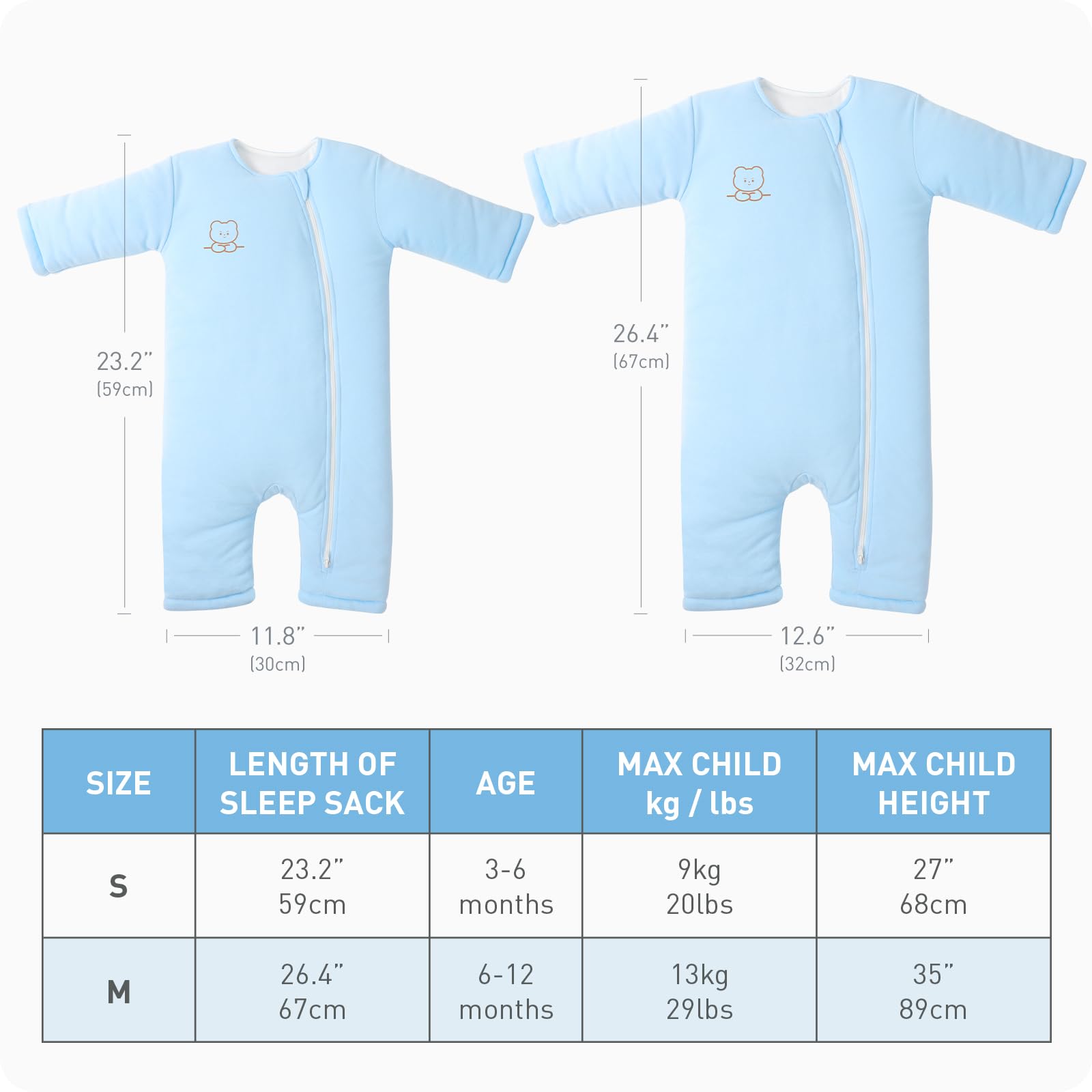 Knirose Wearable blanket blue — machine washable and durable for busy parents.