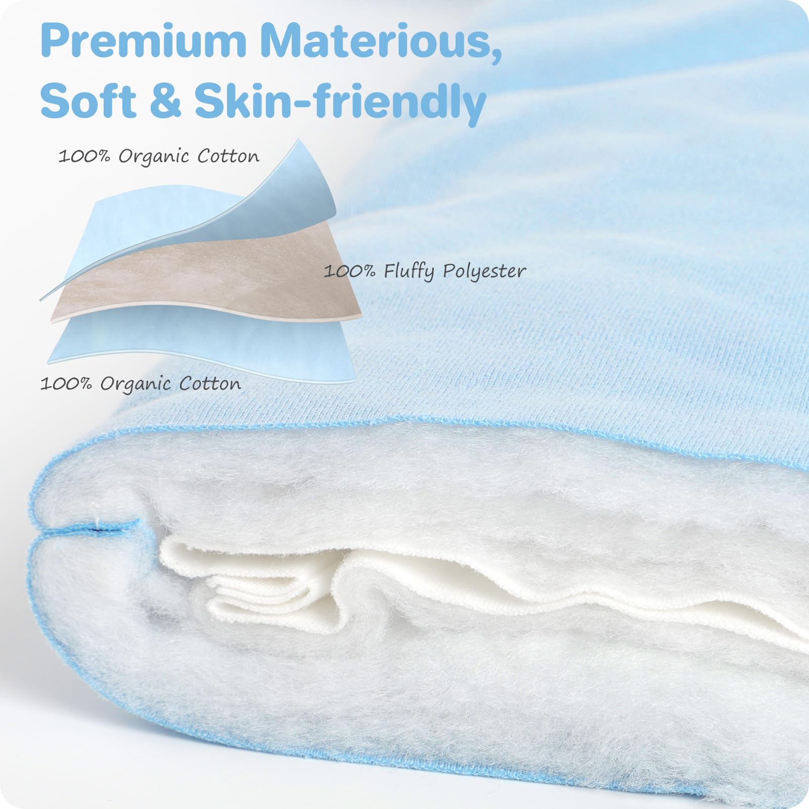 Knirose Premium Sleep Sack with legs — secure feel and smoother transition from swaddles.