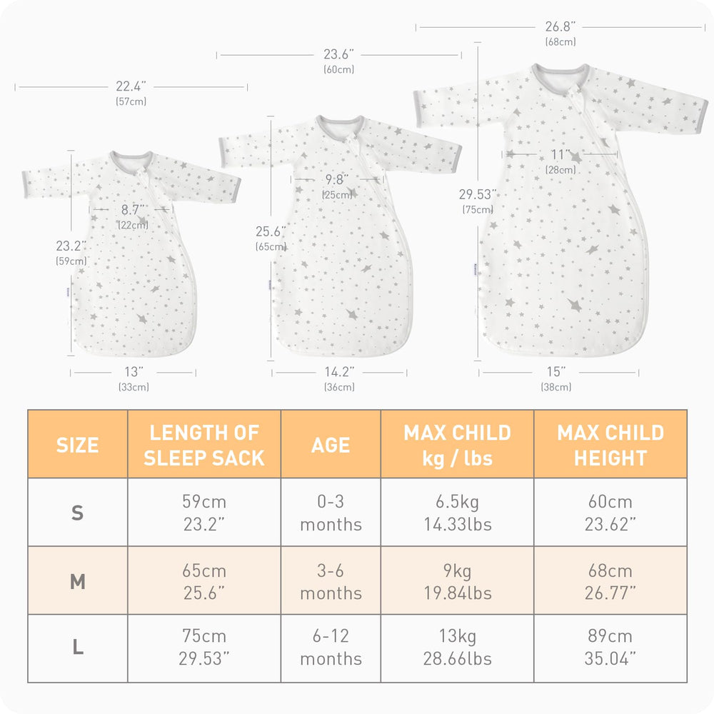 Knirose wearable blanket captures baby’s arms in relaxed sleep posture