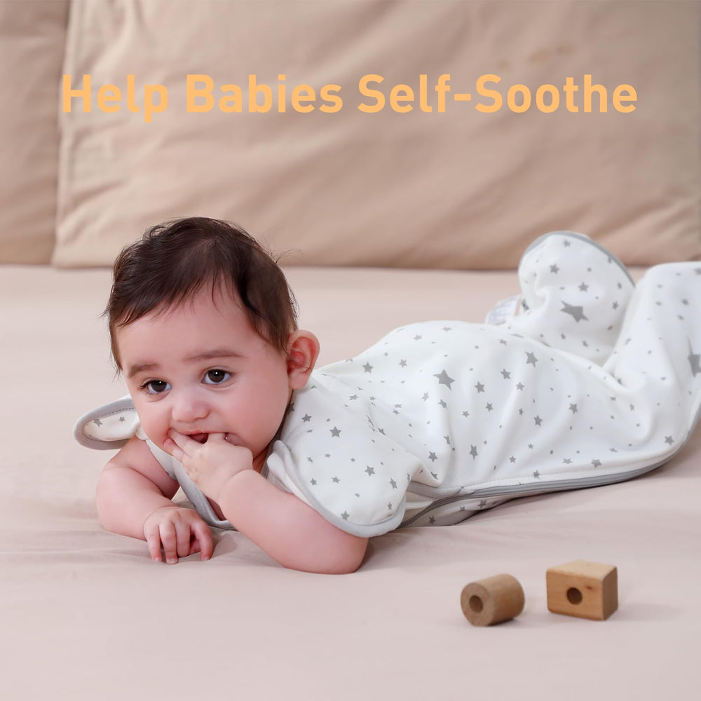 Knirose snug secure fit minimizes startle while allowing leg kicking freedom.