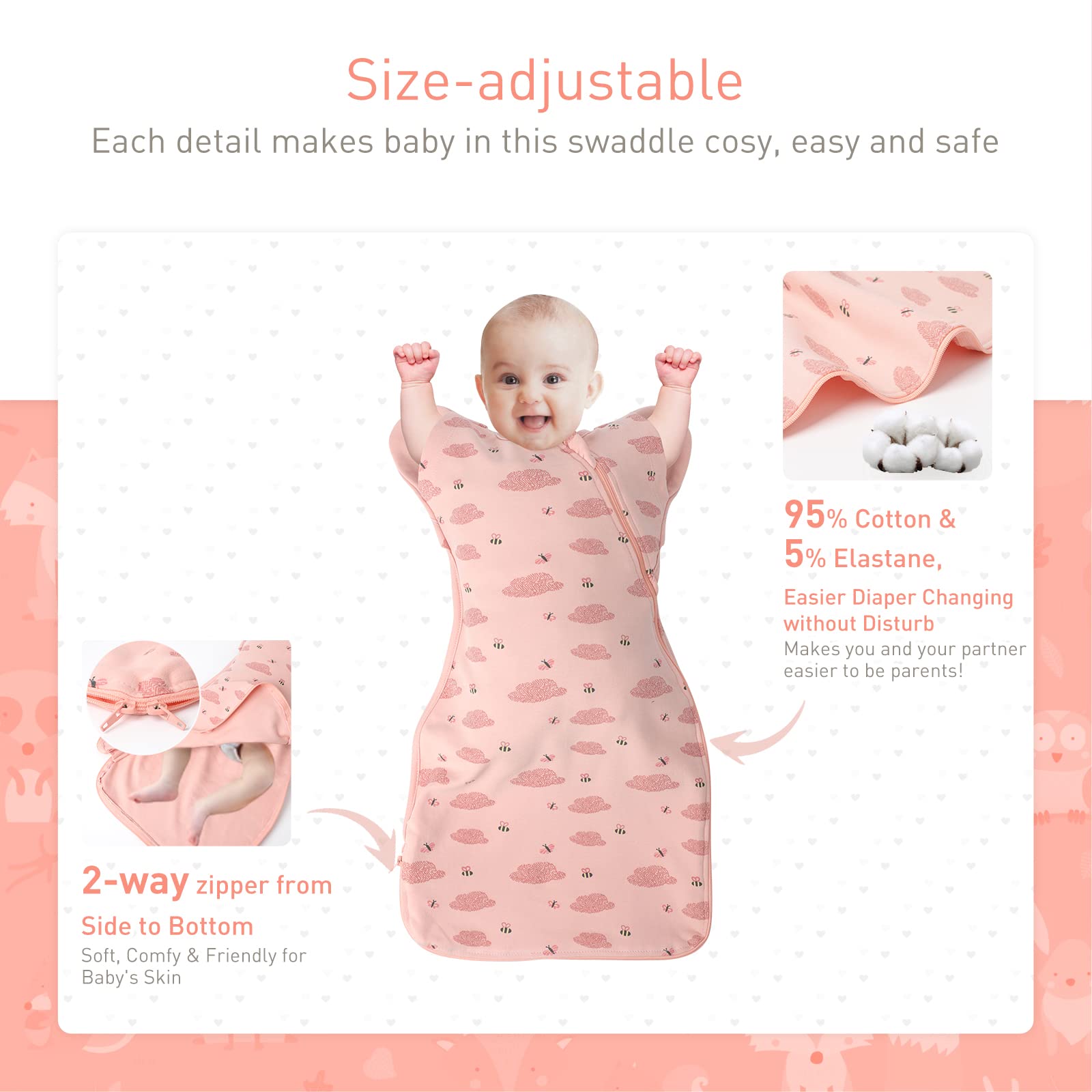 Knirose soft fabric close-up 95% cotton 5% elastane