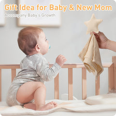 Knirose soft muslin cotton baby blanket close-up, gentle texture ideal for cuddling.