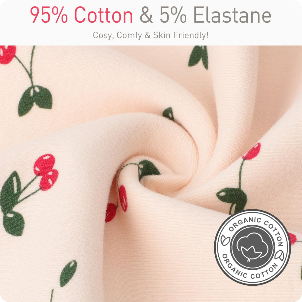 Knirose cotton knit fabric feels soft and breathable for baby.