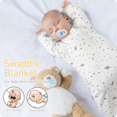 Knirose swaddle sack showing mitten cuffs for safety and flexibility