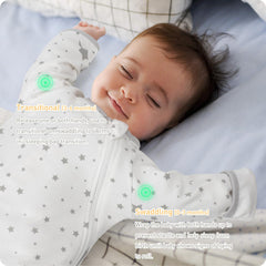 Knirose two-way zipper swaddle for easy late-night diaper changes