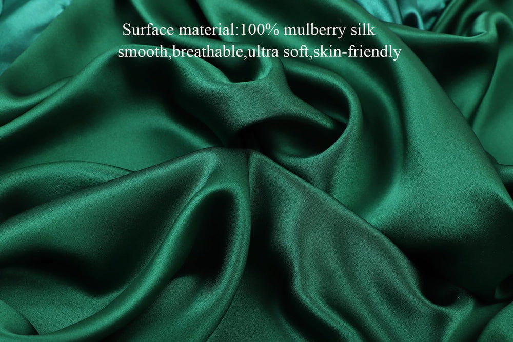 Knlpruhk Silk Fitted Sheet 9-inch pocket secures standard cribs securely.
