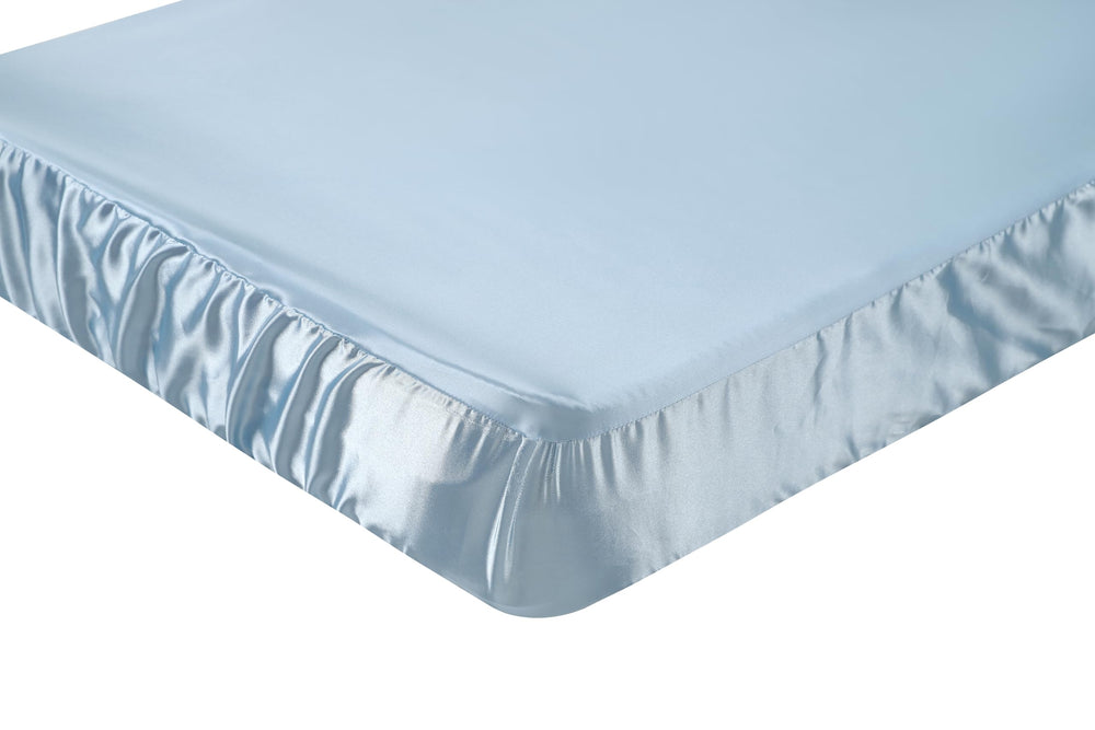 Knlpruhk Silk Fitted Crib Sheet handwash care keeps silk softness.