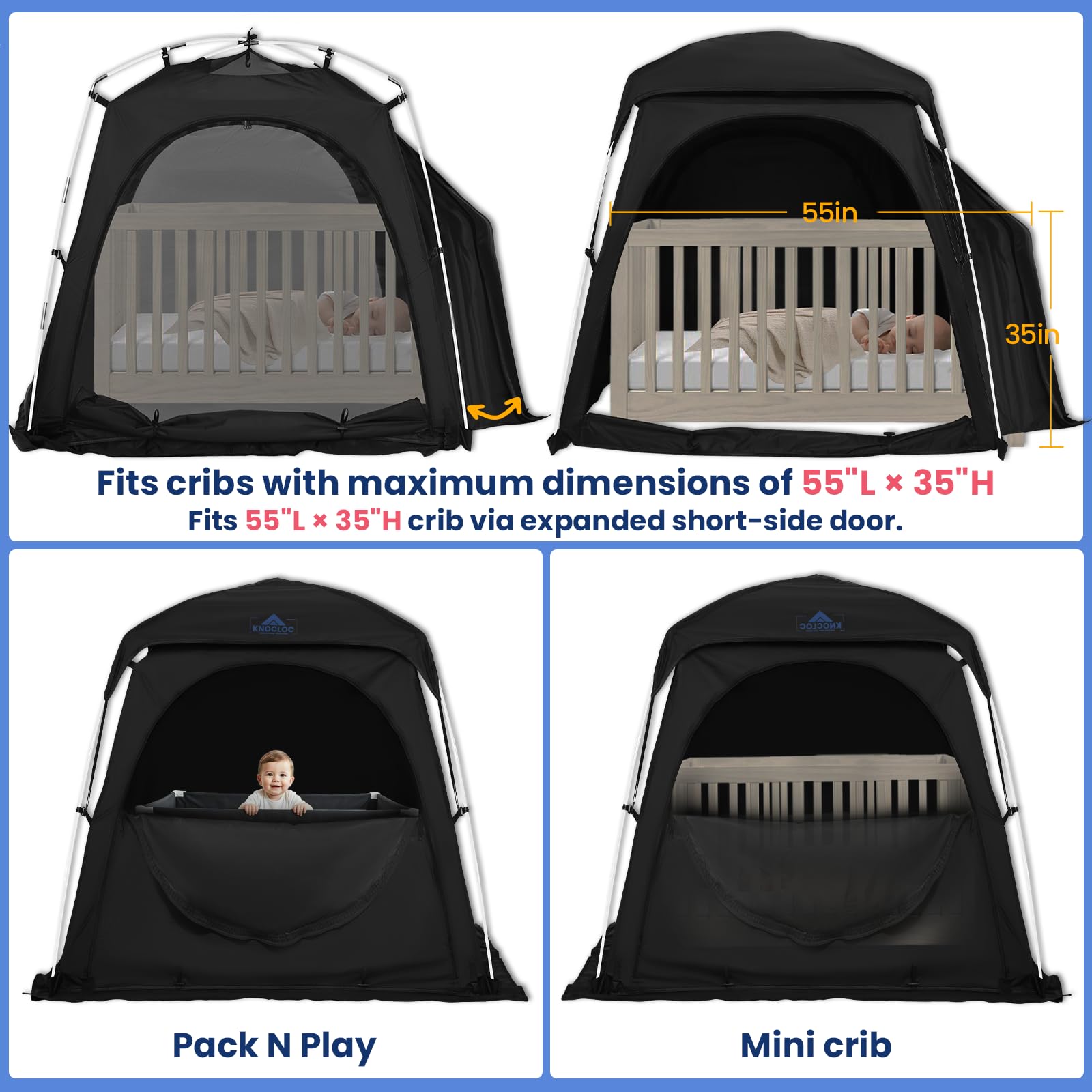 Knocloc breathable mesh doors provide airflow while keeping bugs out