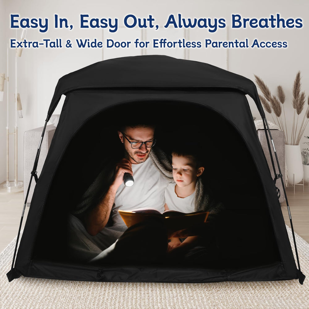 Knocloc CPC sensory tent three-doors entry for easy access by child and caregiver.