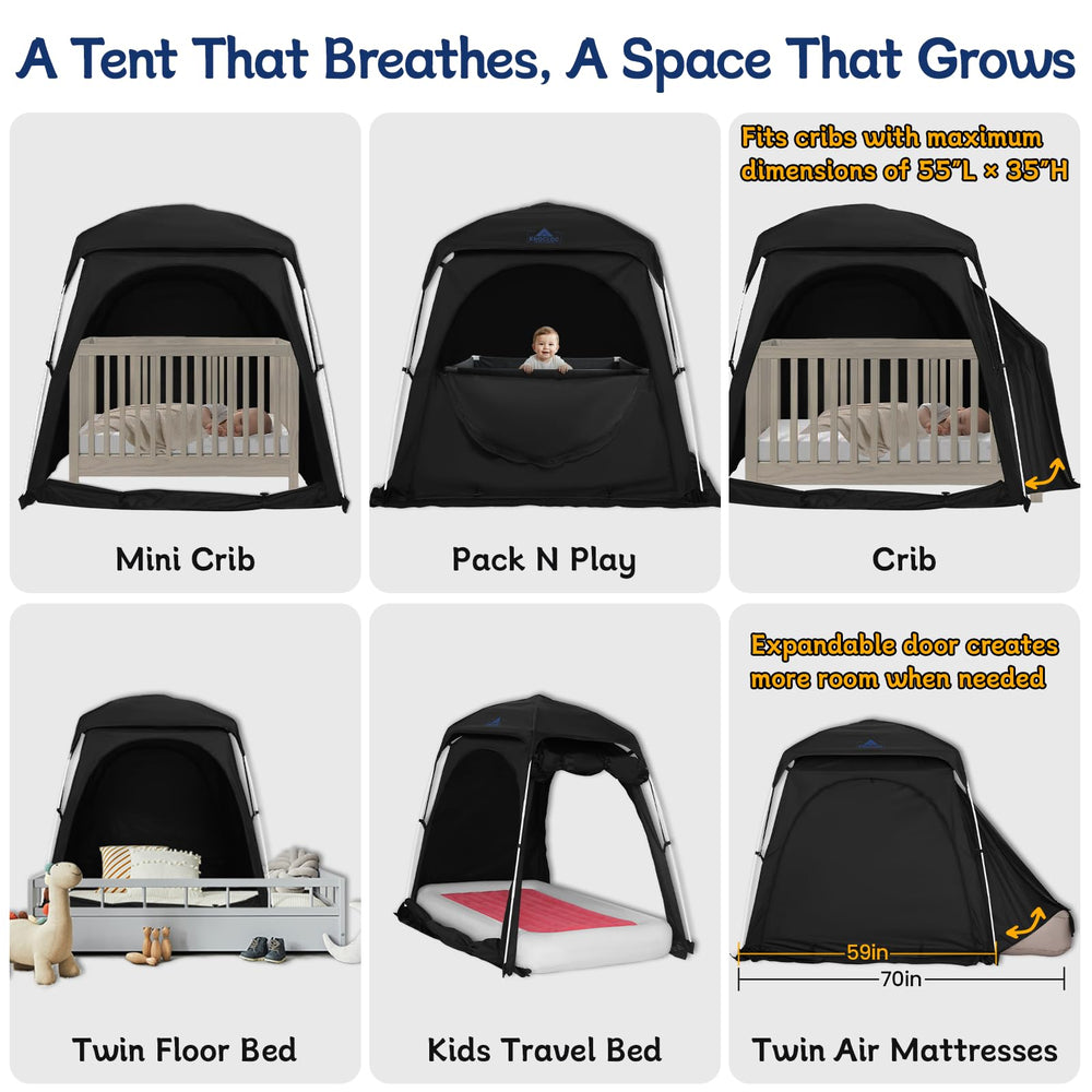Knocloc extension accommodates twin-sized mattresses for growing kids