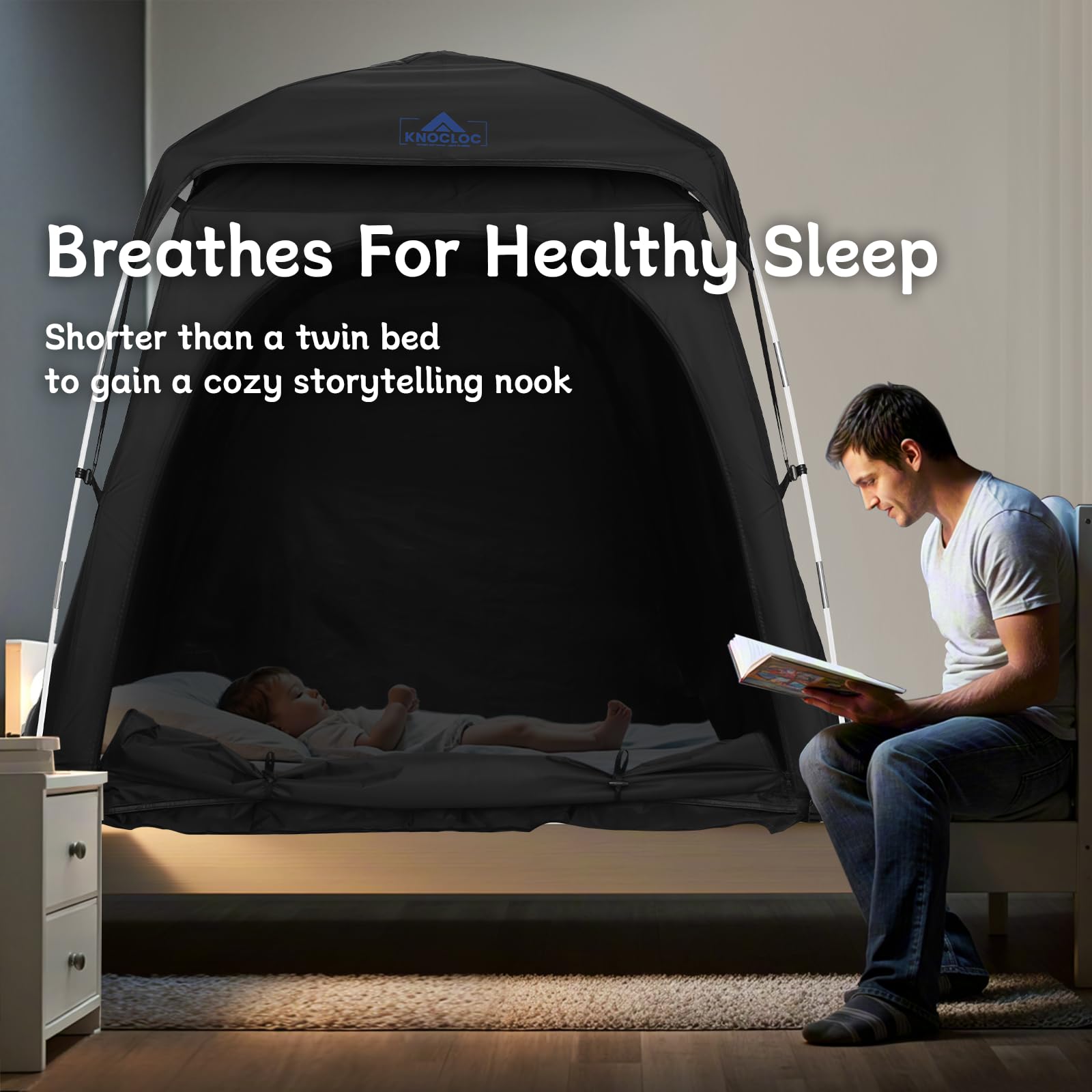 Knocloc mosquito-net mode creates bug-free nap spaces