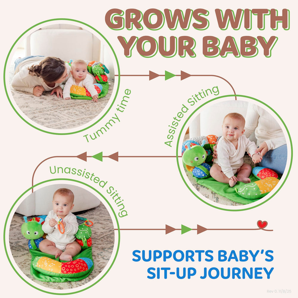 Knotly Charm infant lounger pillows with detachable comfort