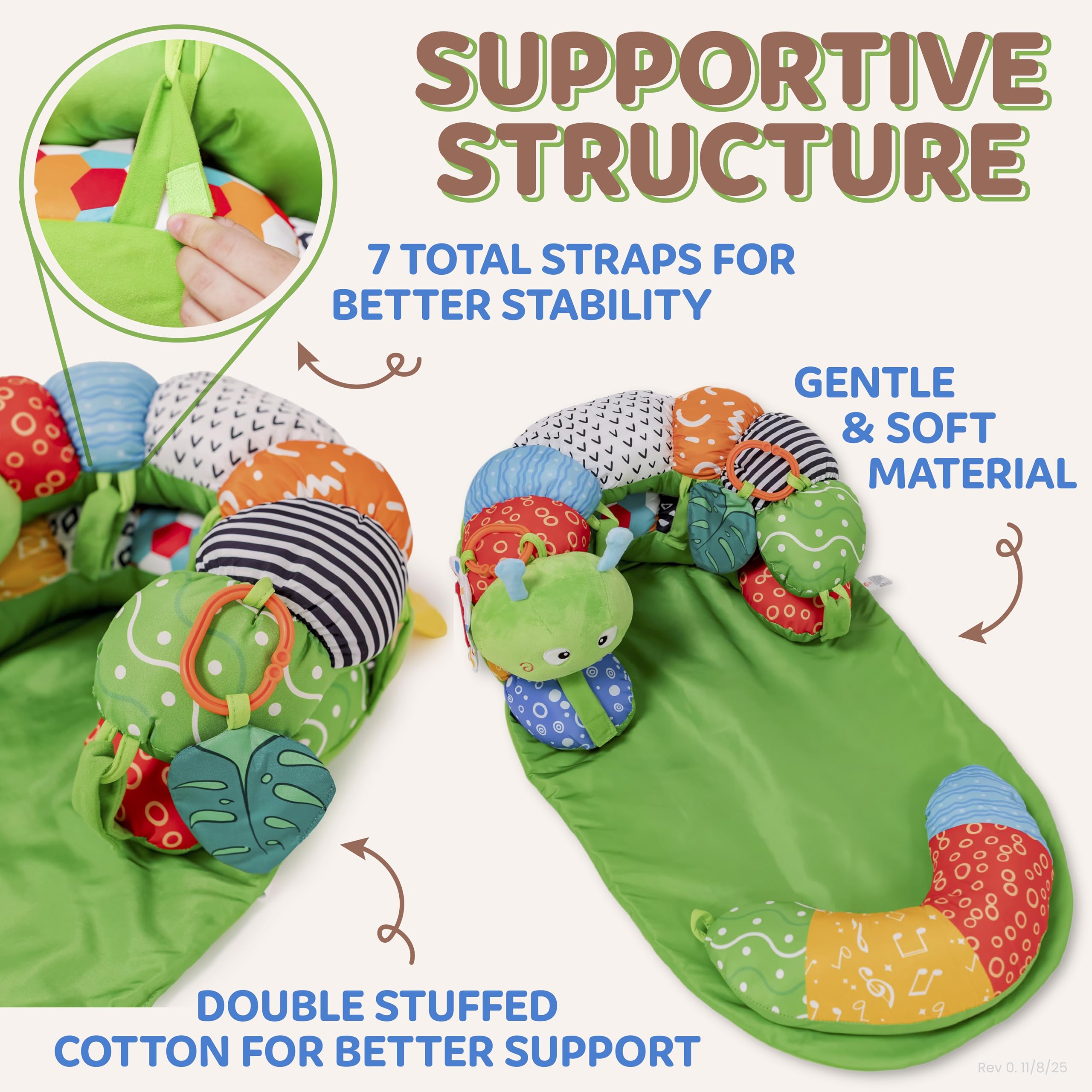 Knotly Charm non-slip base ensuring baby playtime safety