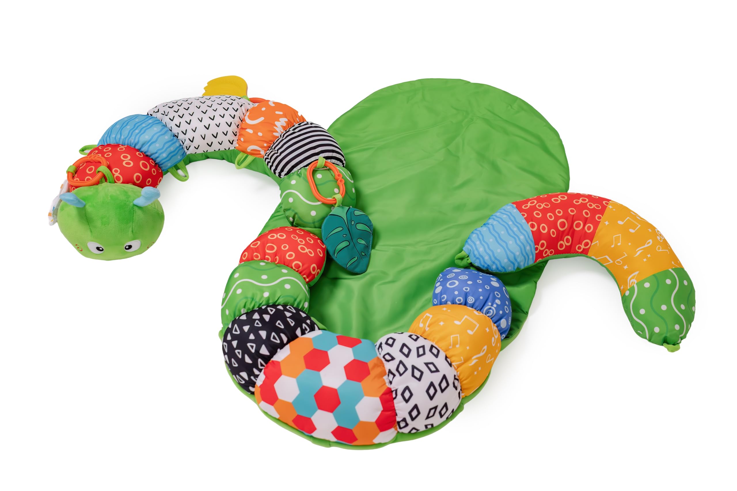 Knotly Charm tummy time mat aiding neck and core strength
