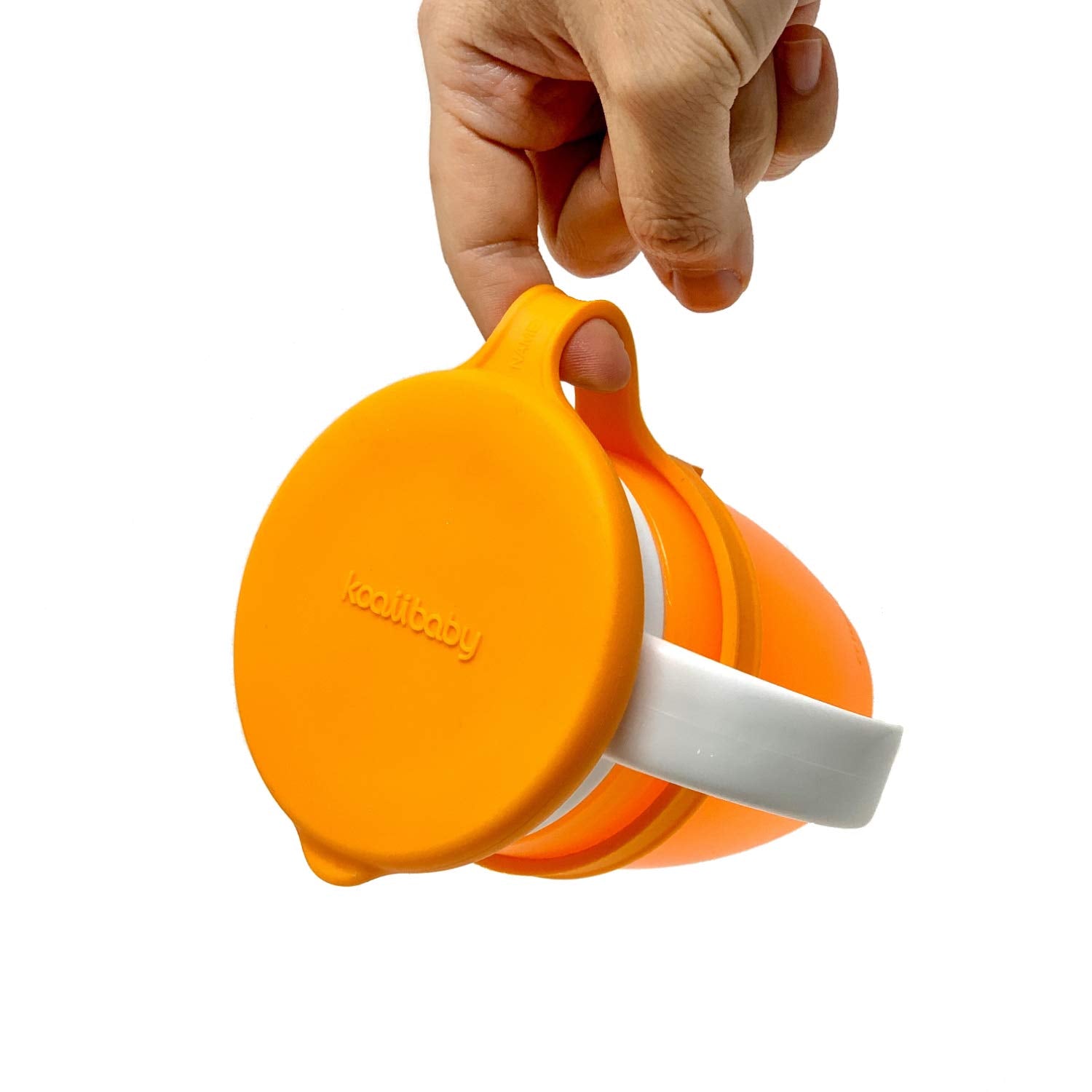 Koaii Baby lids cleaning-friendly silicone that cleans easily.