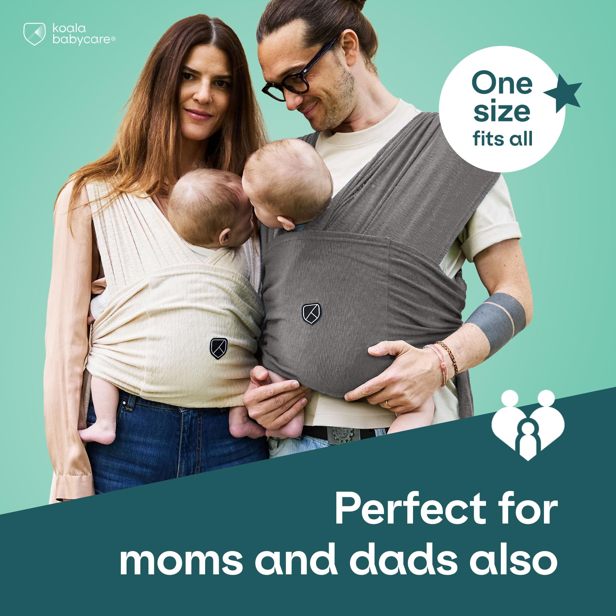 Koala Babycare wrap back-rest demonstrates ergonomic support for long wear