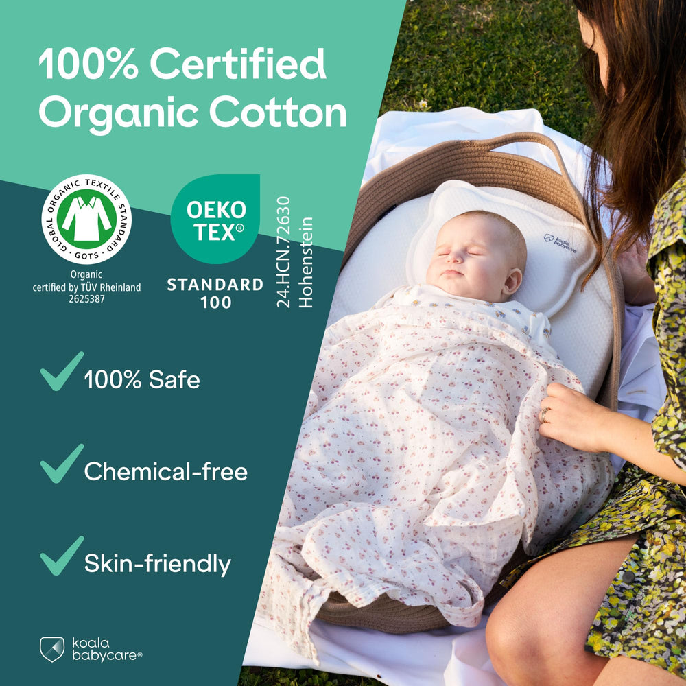 Koala Babycare certified-organic-cotton-muslin for toxin-free comfort