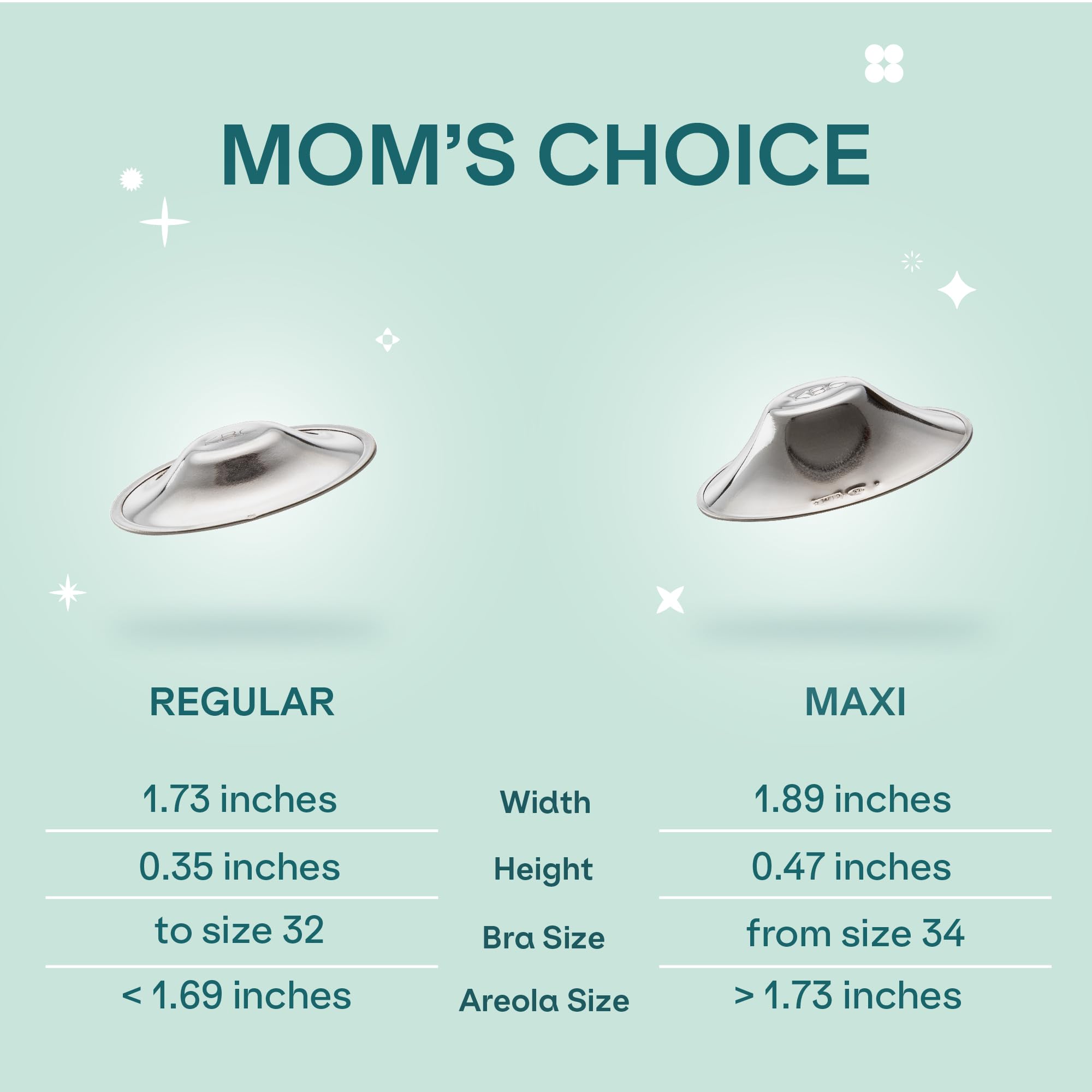 Koala Babycare silver nursing cups with breast milk for gentle adhesion.