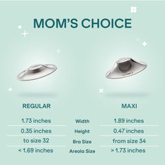 Koala Babycare silver nursing cups with breast milk for gentle adhesion.