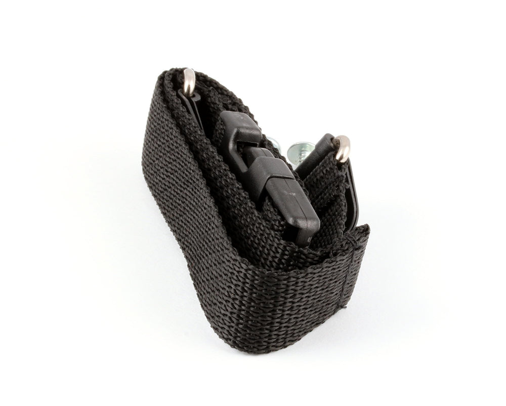 Koala Kare baby changing station strap cleaning demonstrates quick, easy maintenance after spills
