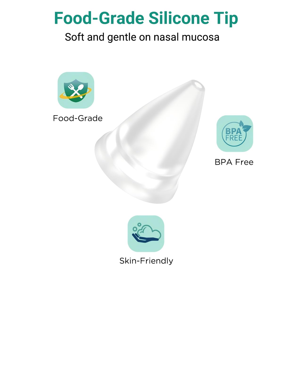 Koalababy electric nasal aspirator night light and music soothe baby during care.