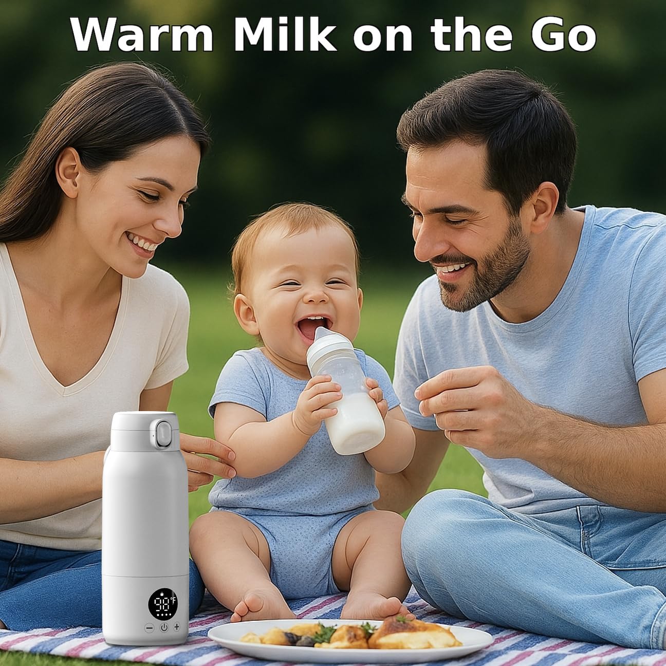 Koalababy portable bottle warmer washable IPX6, easy faucet-cleaning.