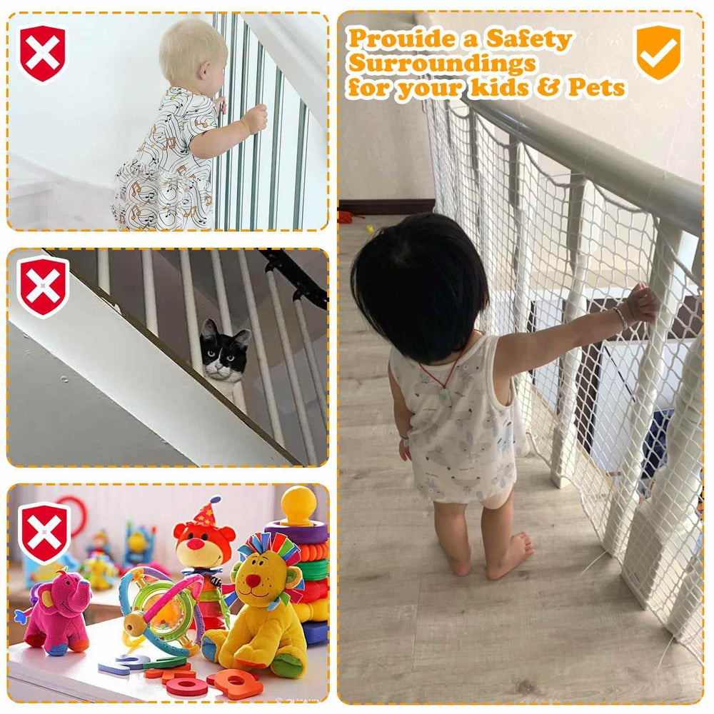 Kobadi balcony netting thickened edge boosts durability and wear resistance
