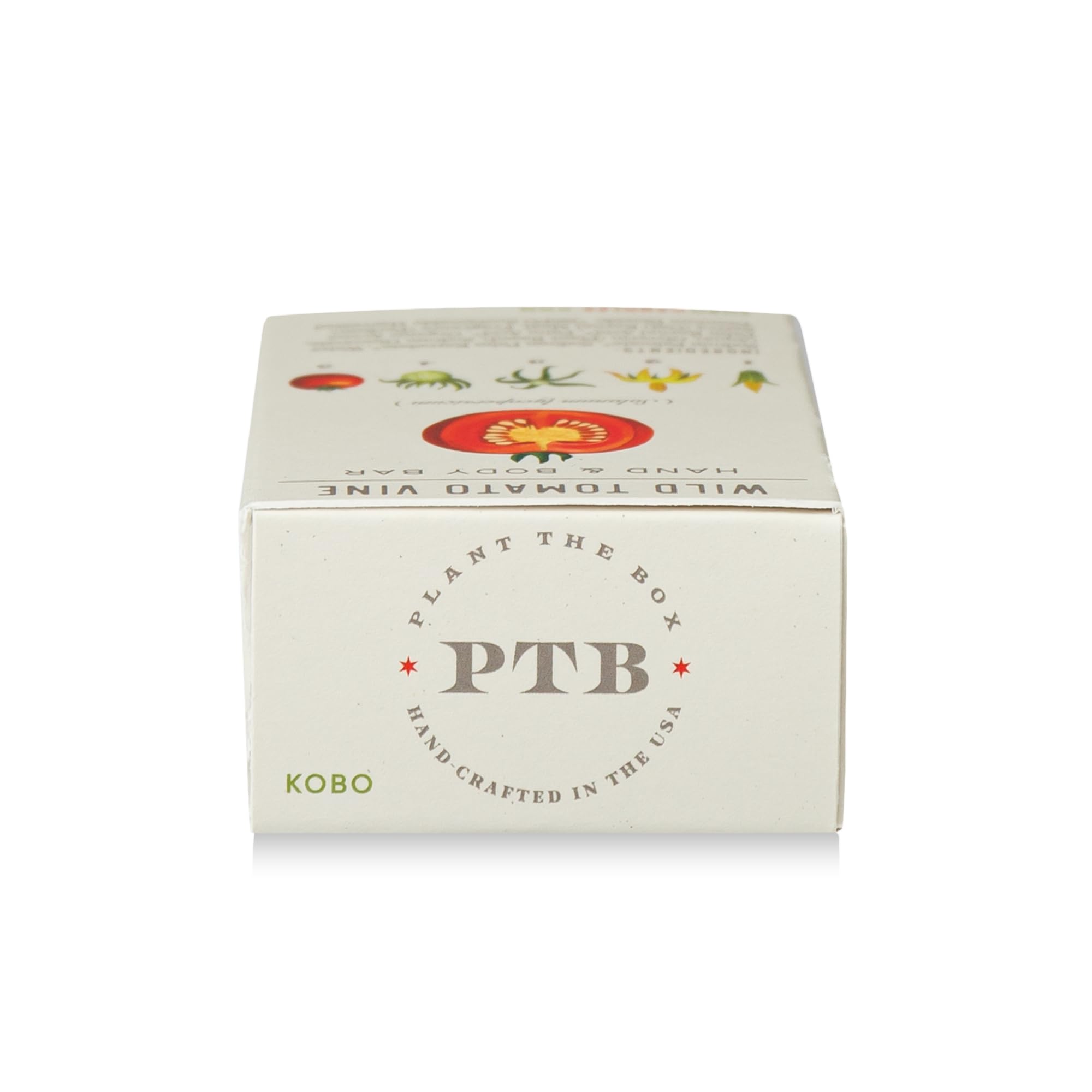 KOBO Plant the Box Wild Tomato Vine Bar Soap fragrance close-up hints tomato vine notes.