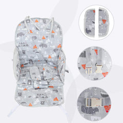 Kocpudu high chair pad anti-slip straps keeps cushion securely in place.